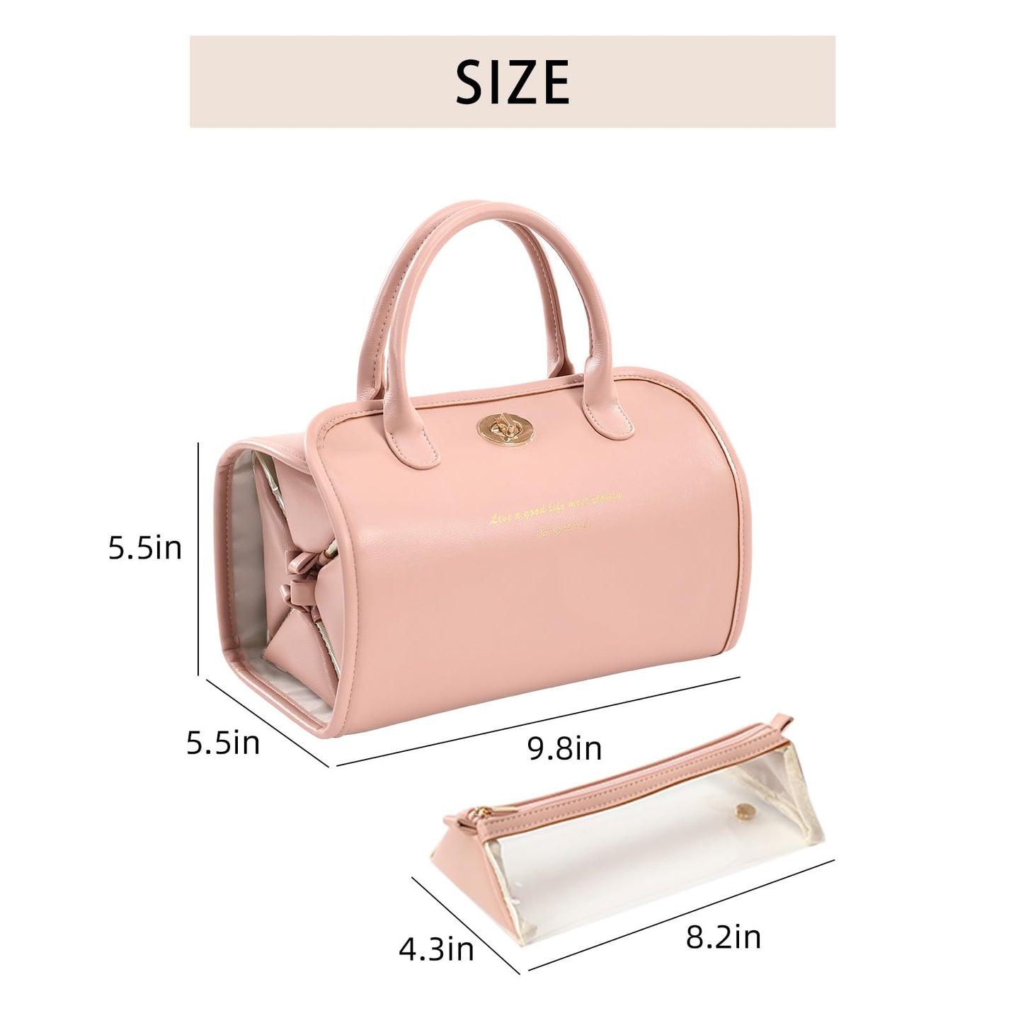 Handroll makeup bag